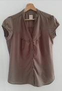 Koszula z krótkim rękawem khaki Bershka r. L