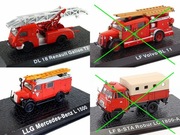 Straż pożarna #1 seria Atlas Renault Mercedes 1:72