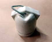 Industrialna porcelanowa oprawka żarówki / 100% PRL