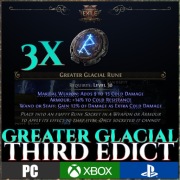 Path Of Exile 2 Glacial Storm Rune 3x Nowa Liga Runy LAST OF THE DRUIDS
