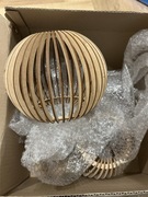 Zestaw 3 abażurów drewnianych 23cm 