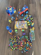 SUPER DUŻY zestaw Super Zings - komisariat,samochód,pułapki,figurki,zegarek