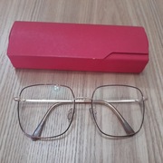 Okulary korekcyjne złote unisex damskie/ męskie 