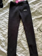 Ocieplane leginsy. Czarne ocieplane spodnie S