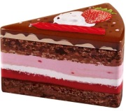 Blaszany Kawałek Tortu  - ze Świeczką na Urodziny.