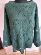 Jedwabno- moherowy sweterek Hand Made z Superkid Seta Lana Grossa