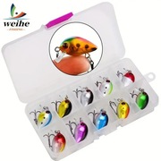 Zestaw 10szt. Wobler Mini Minnow z potrójnym hakiem tonąca 3cm 1.5g