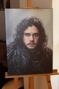 Jon Snow. Obraz 42x60x2cm certyfikat oryginał