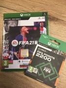FIFA 2021 używana gra + nowy kod 2200 FIFA Points