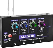 ALLWIN 4-kanałowy wzmacniacz słuchawkowy, 