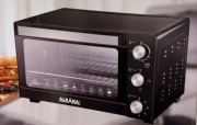 ALKANA Mini Piekarnik 21L – Kompaktowy Piekarnik Elektryczny, 1200 W
