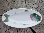 Fajansowy półmisek z rybą T-BO M.C. Kuzniecowa