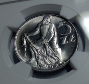 5 ZŁOTYCH 1974 RYBAK NGC MS65 -ŚWIEŻY STEMPEL-PŁ.DATA PIĘKNA !!