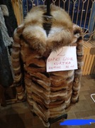 Futro, kurtka naturalne lapki lisie