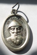 Stary  medalik-Św. Szarbel Makhloufa-libański mnich-patron chorych