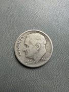 1946 One dime 10 centów dolar moneta srebrna srebro 900