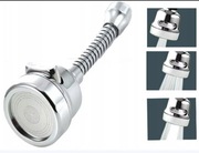 Giętki perlator przedłużka do kranu baterii wylewki