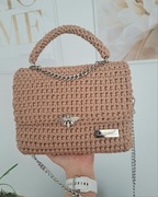 Torebka nude handmade pszczółka na zamówienie 