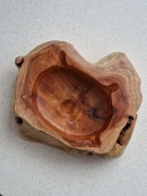 Popielniczka drewniana, ręcznie wykonana