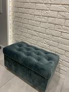 Super cena! Pufa pikowana tapicerowana 