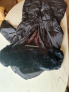 Kurtka zimowa z kapturem futrzanym