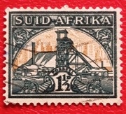 1 i 1/2 d. Szyb górniczy. Republika Burska. RPA 1941 r