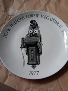 Talerz ozdobny :Szafka telefoniczna Jutlandia 1882 - Scan-Lekven - 1977