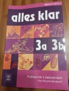 Alles klar 3a 3b. Podręcznik z ćwiczeniami. Kurs dla początkujących