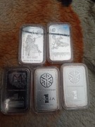 Zestaw sztabek 5x1 oz 999