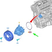 Uszczelka pompy wodnej FORD FOCUS MK4 2235113 KX6E-8507-AA NOWA oryg. N3DA