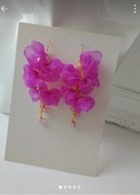 Kolczyki fuksjowe jasne