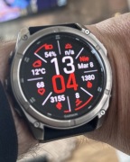 Zegarek sportowy Garmin Fenix 8 AMOLED Sapphire Tytanowy szary