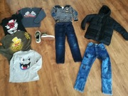 Zestaw Paka Ubrań Chłopiec R 7-8 lat Buty Vans Tanio