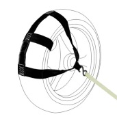 Pas transportowy do motocykla na tylne koło