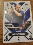 TOPPS MATCH ATTAX EXTRA 2025 MANAGER 112 ANGE POSTECOGLOU TOTTENHAM