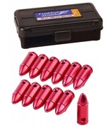 4 x Pojemnik na amunicję 9mm + 12 x ALUMINIOWY ZBIJAK 9mm