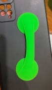 Silikonowy uchwyt na telefon i na palce, w kolorze neonowej zieleni 