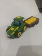 Traktor Z masy cukrowej na tort plus przyczepka 