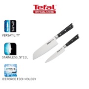 Tefal Ice Force 2 noże kuchennych (Santoku 16,5 cm + nóż uniwersalny 13 cm)