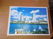 Puzzle 500 elementów miasto wieżowce nad wodą 52cmx38cm kompletne