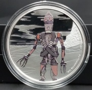 STAR WARS*THE MANDALORIAN**IG-11; 1 oz SILVER,PROOF COIN/UNIKAT/M3