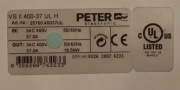 Uszkodzony Soft Start PETER VS II 400-37 UL H 18,5kW 25760.40037UL