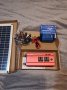 Zestaw solarny kemping namiot kamper przyczepa kempingowa. 