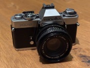 Minolta XD-5 + MC Rokkor 50mm 1:2 aparat analogowy