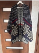 Lupe Damskie Dwustrone Poncho