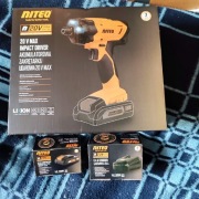 Zakrętka udarowy klucz udarowy Niteo 20V MAX. 