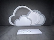 LAMPA SUFITOWA PLAFON LED ŻYRANDOL CHMURA + PILOT