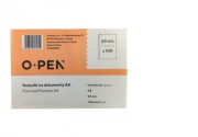koszulki na dokumenty A4 krystaliczne OPEN 100 sztuk 60 mic. przezroczyste