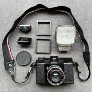 Komplet Diana F+ jak nowa średni format 6x6 4.5x4.5 pinhole