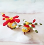 ŚMIGŁOWIEC ROBIK i BOBIK brelok wzór na szydełko - plik PDF